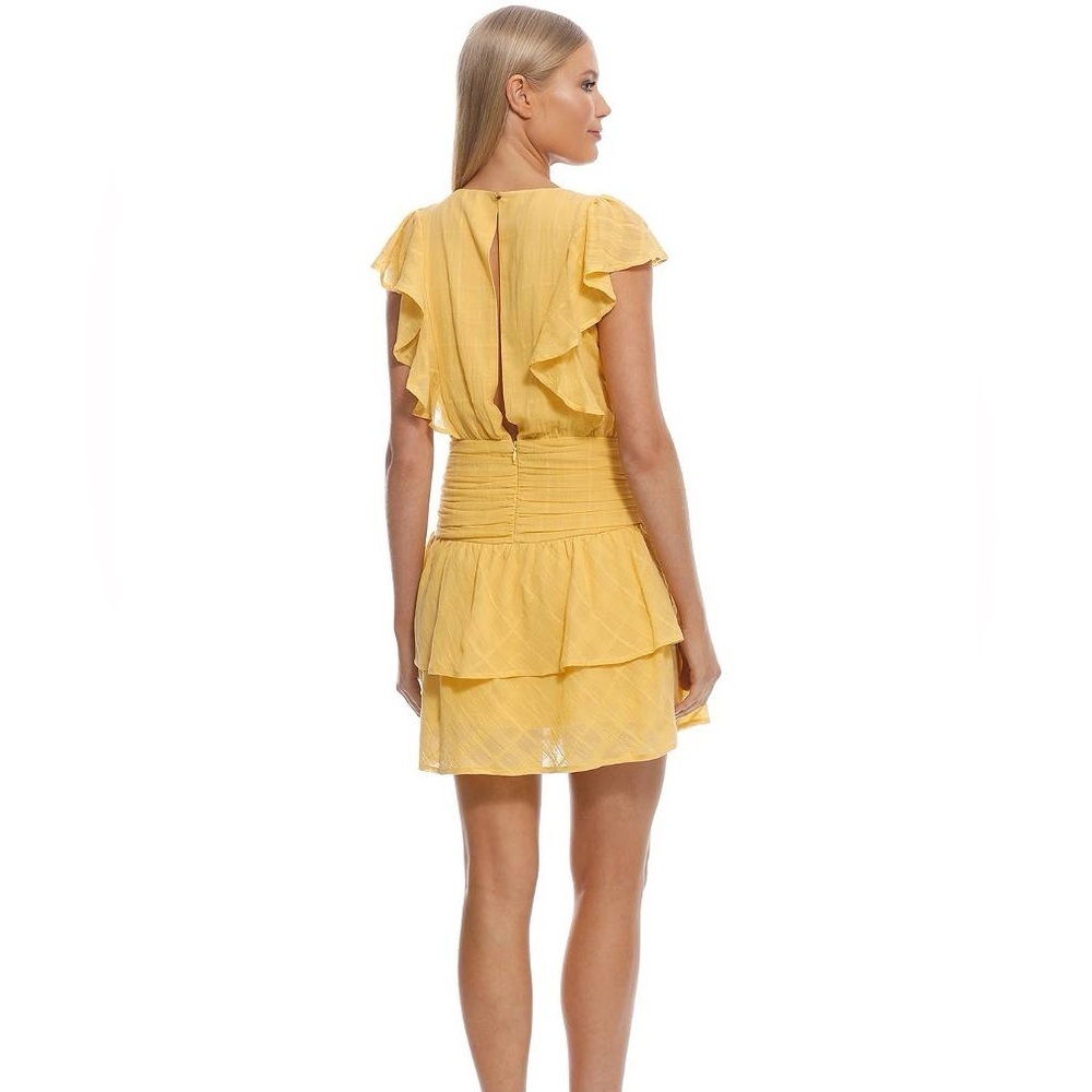 NWT Suboo Morning Light Ruffled Mini Dress Small - Picture 2 of 6